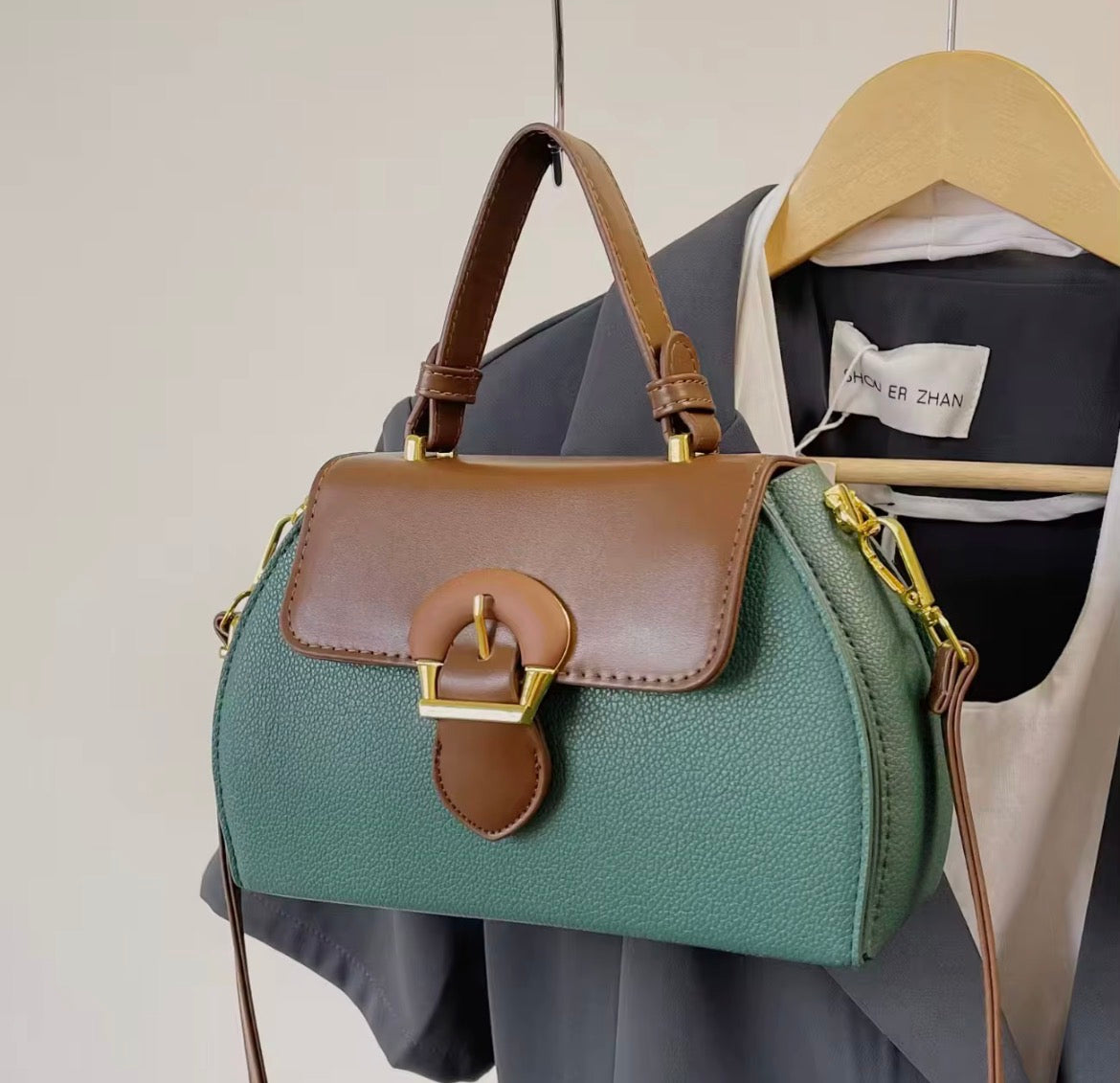 Vintage borsa a mano e tracolla