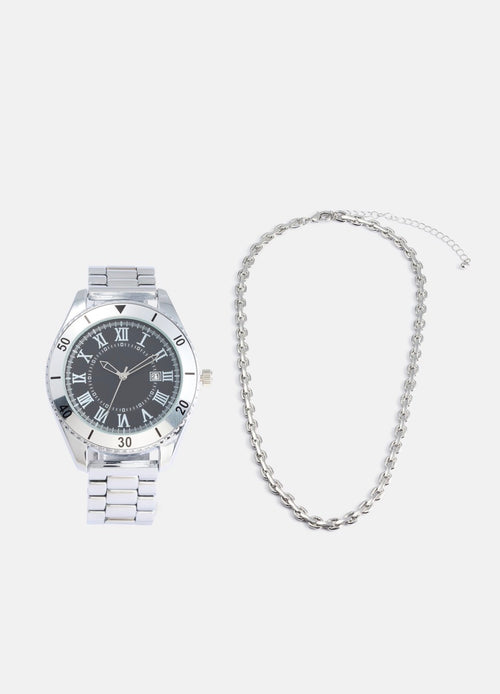 Set orologio da polso con la collana